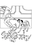101 Dalmatiërs kleurplaat 15